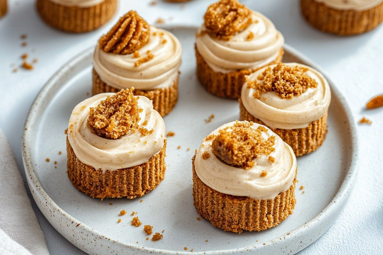 Vegan No-Bake Biscoff Cheeseca