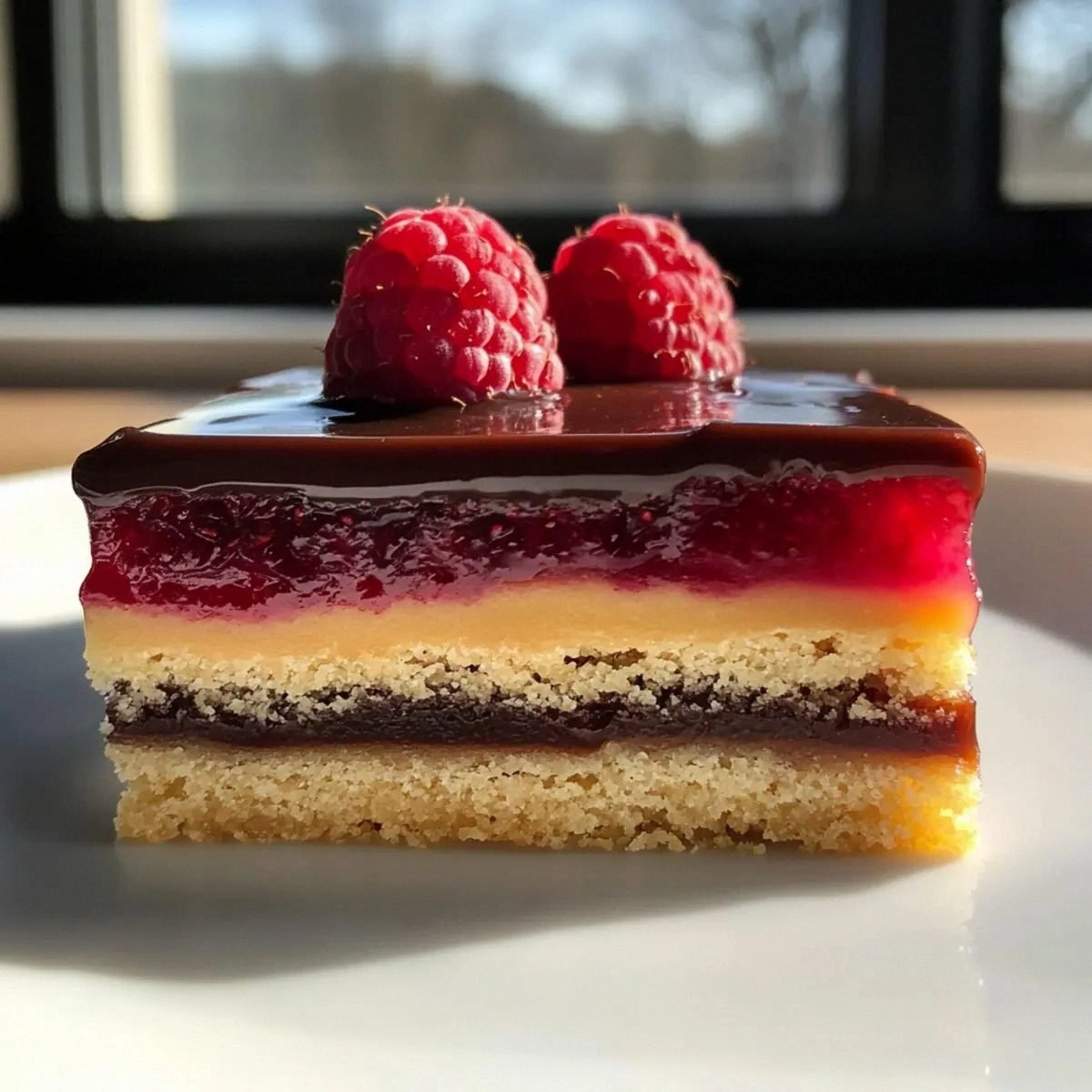 Vegan Raspberry Caramel Millionaires Shortbread Bliss