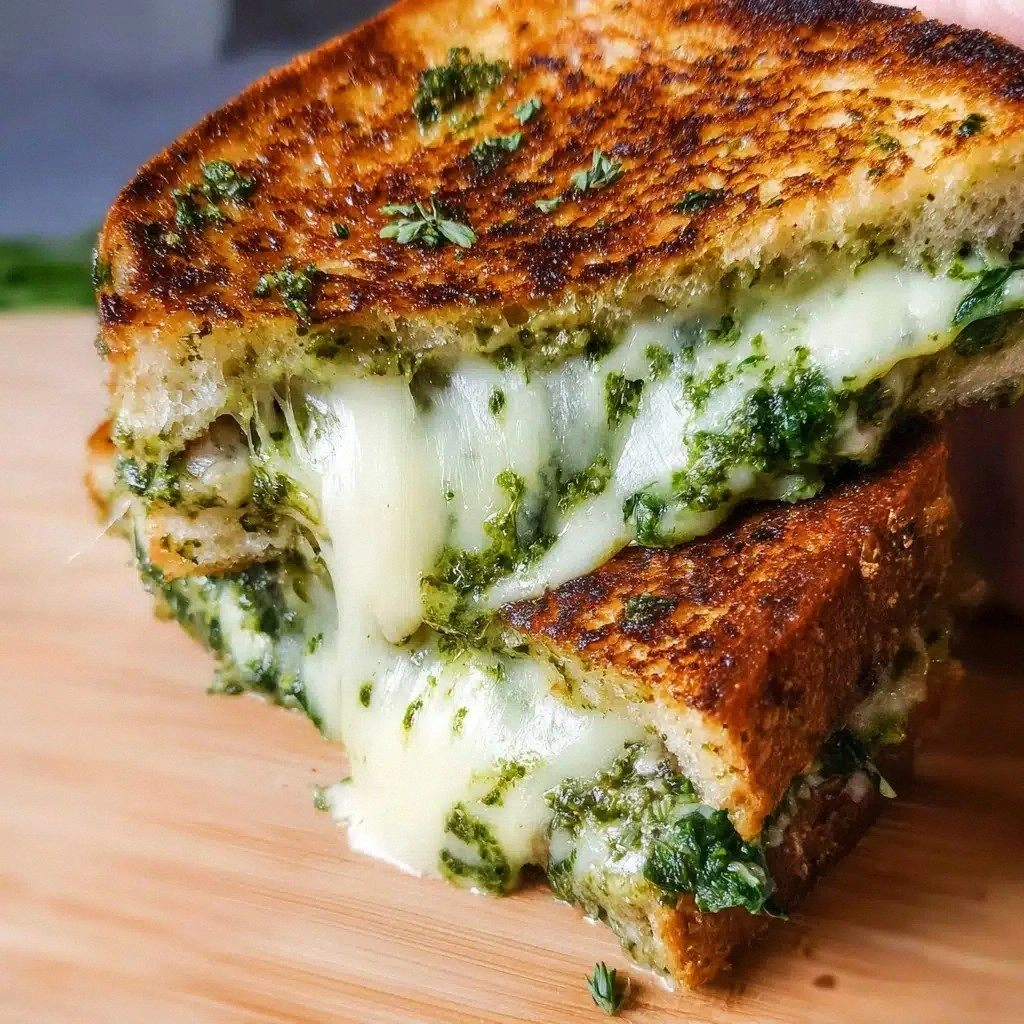 Vegan Spinach Pesto Grilled Ch