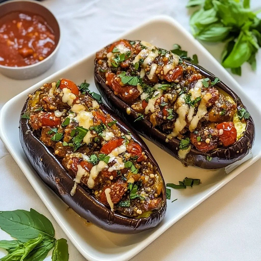 Vegan Stuffed Eggplant Recipe