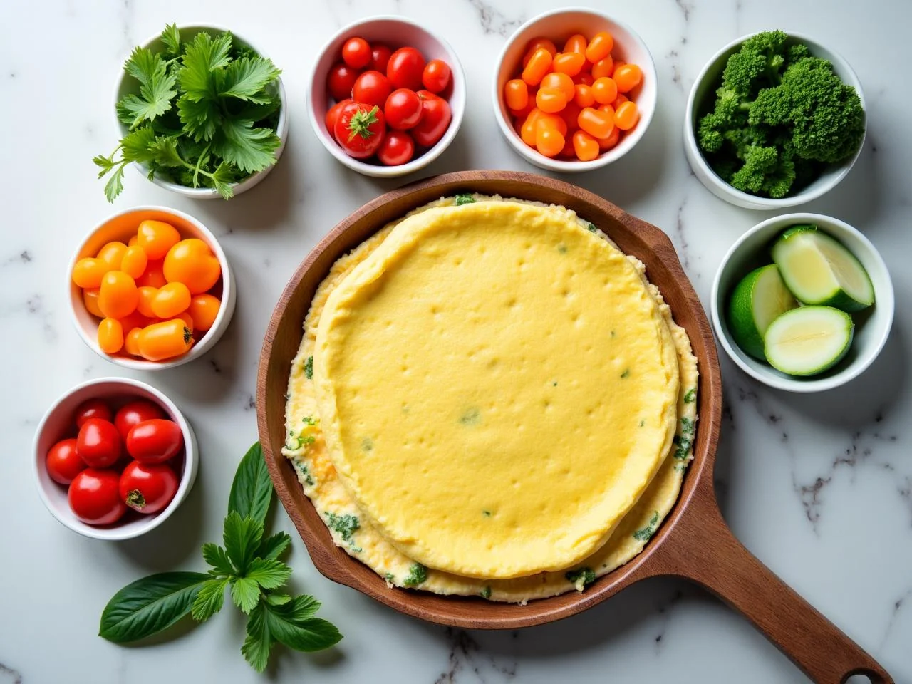 Ingredients for Vegetable Omelette