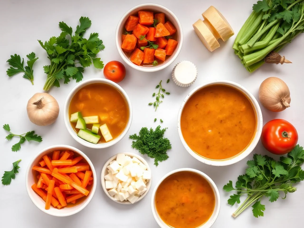 Ingredients for Vegetable Soup