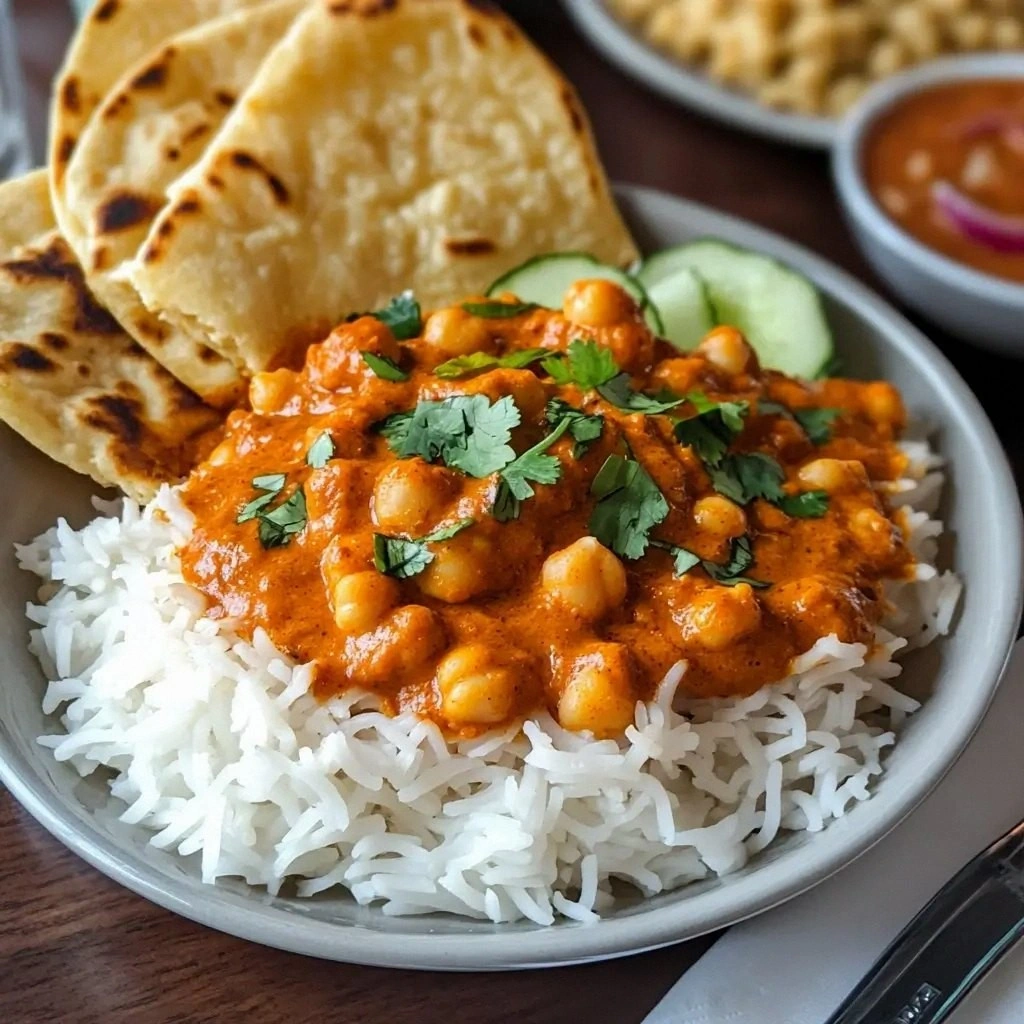Vegetarian Chickpea Tikka Masa