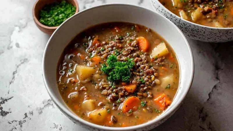 vegetarian lentil soup