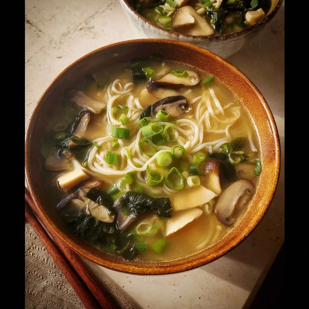Vegetarian Miso Noodle Soup Re