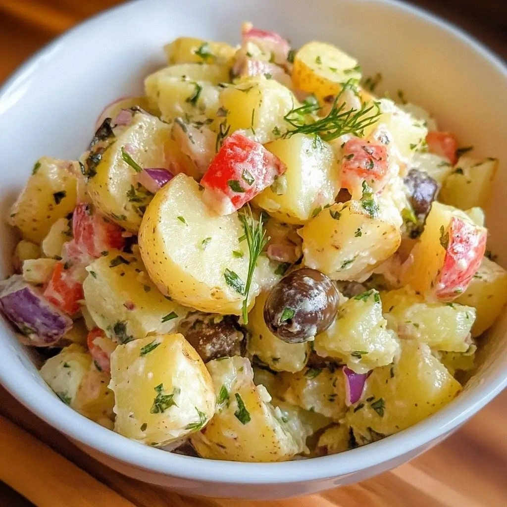 Vegetarian Olive Potato Salad 