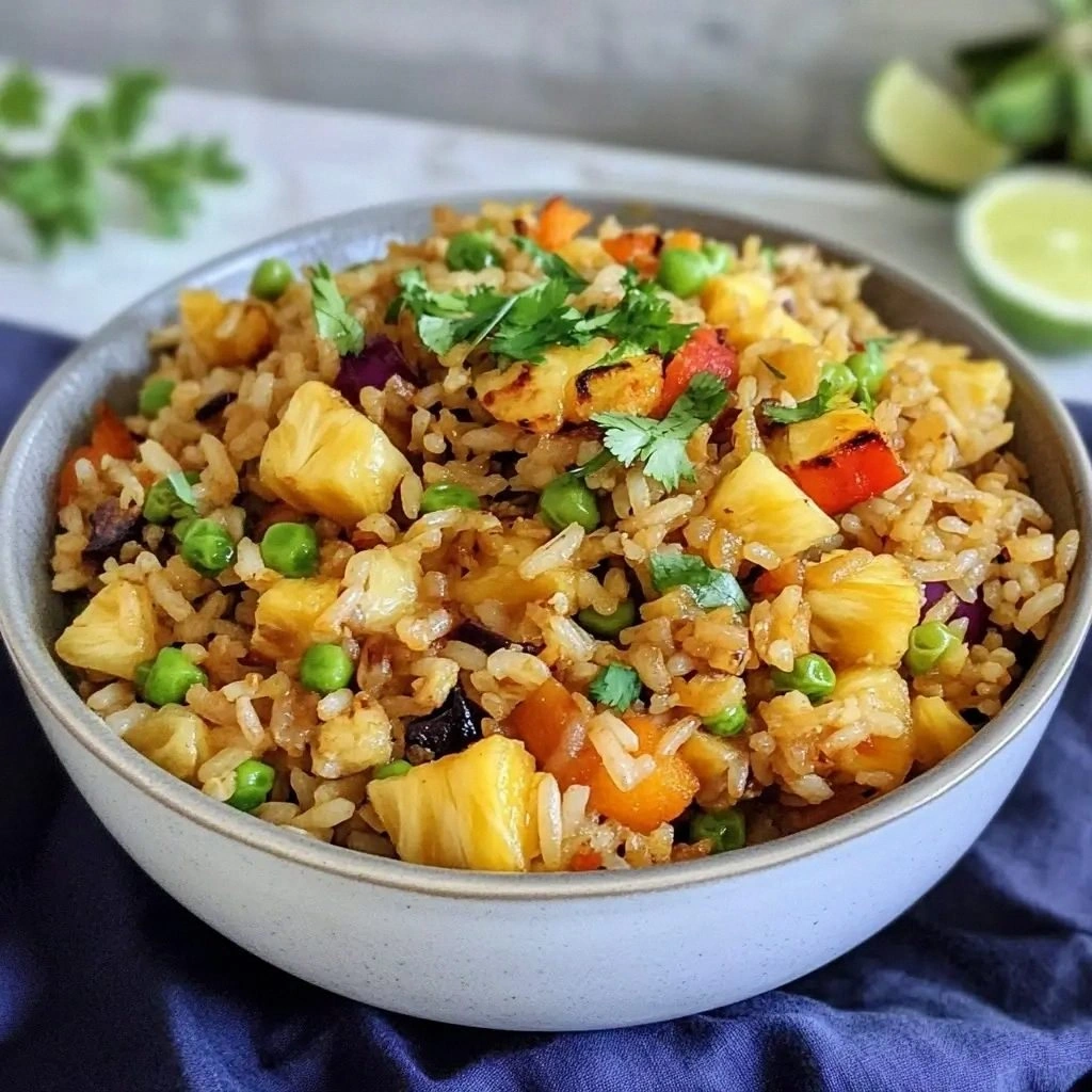 Vegetarian Pineapple Fried Ric