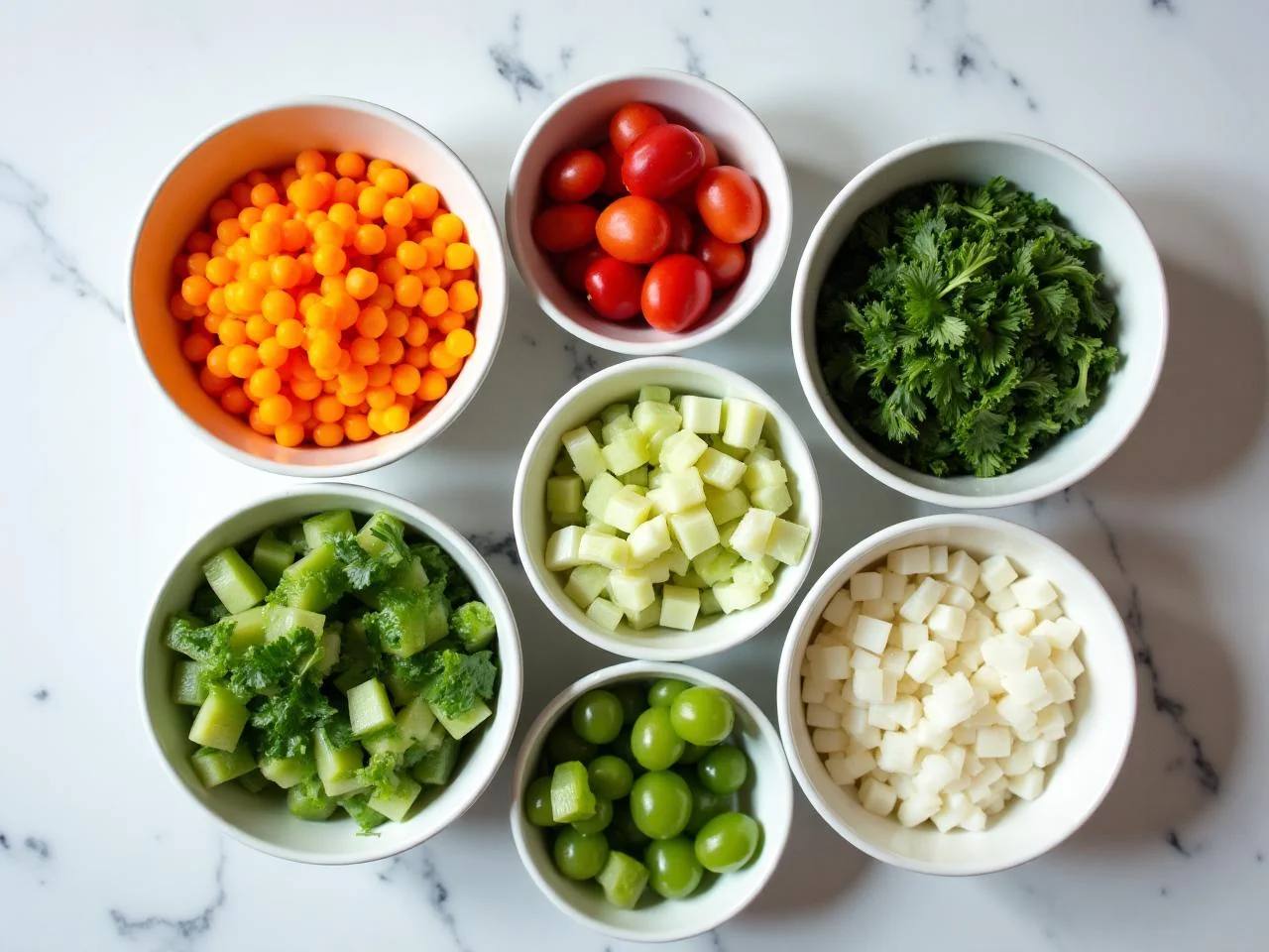 Ingredients for Veggie Burrito Bowl