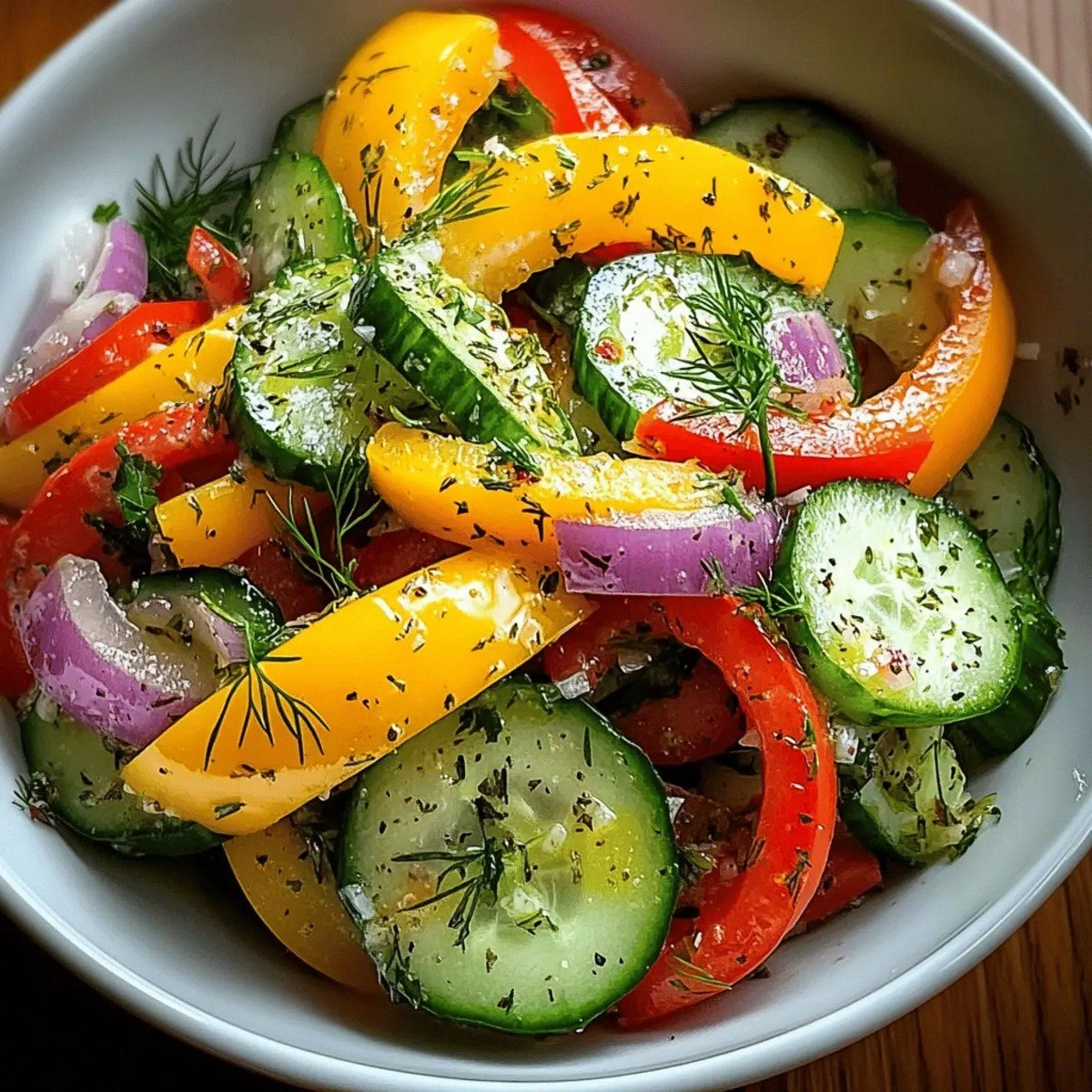 Vibrant Cucumber Sweet Pepper Salad for a Refreshing Summer