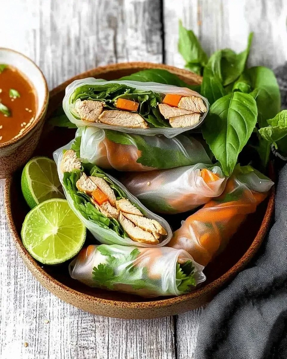 Vietnamese Chicken Summer Rolls: Refreshing and Easy Recipe
