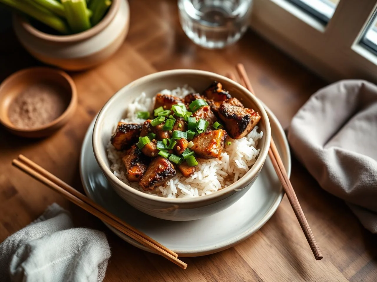 Vietnamese Grilled Pork Banh Mi Bowl