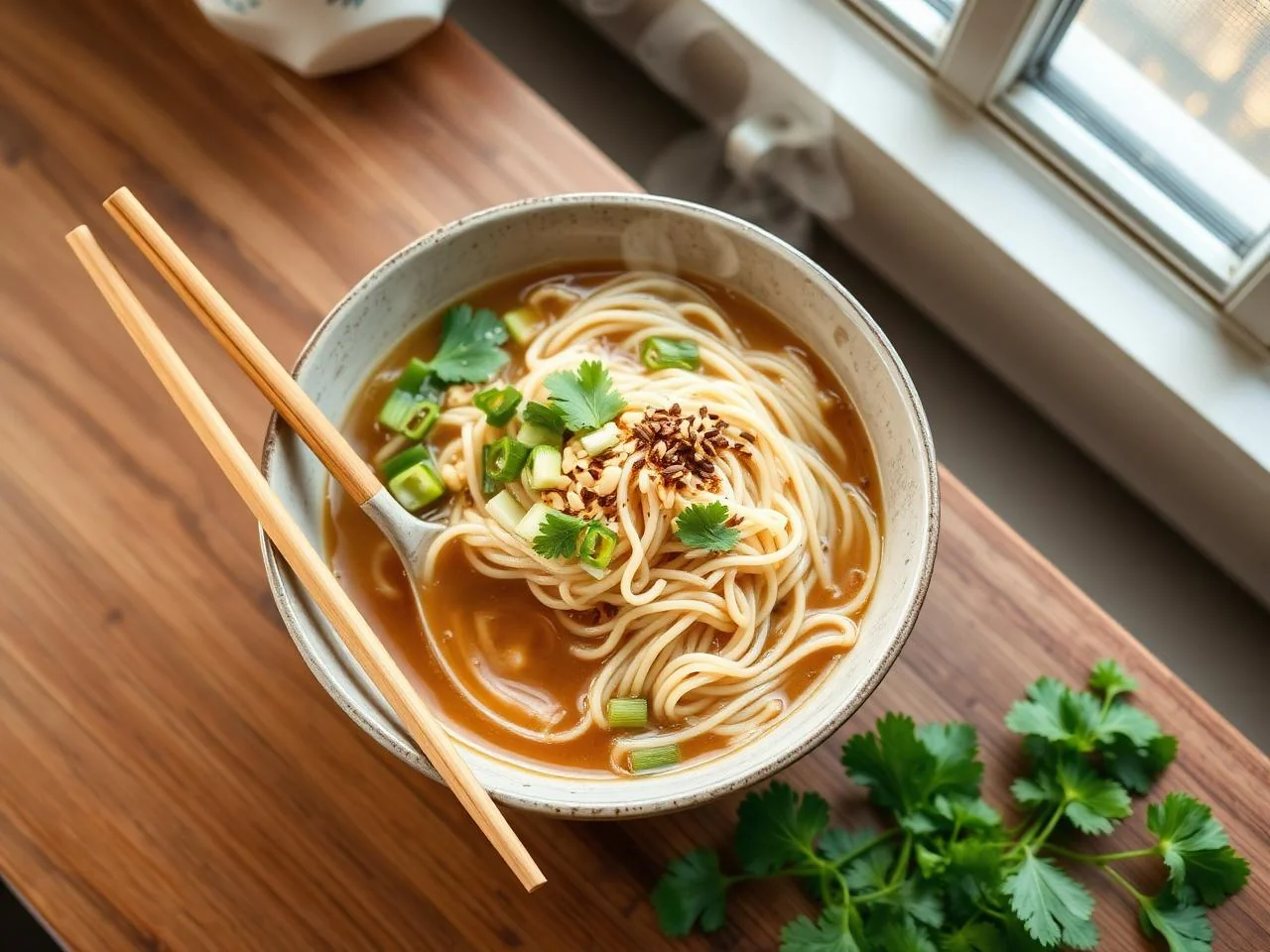 Vietnamese Pho Rice Noodle Bowl