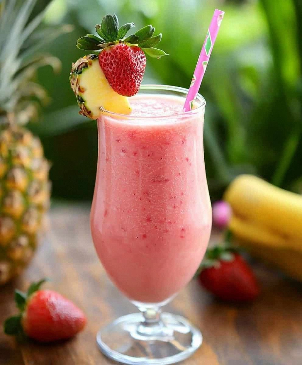 Virgin Strawberry Pina Colada: A Refreshing Non-Alcoholic Tropical Delight