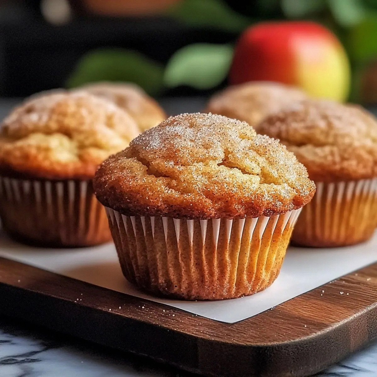 Warm Apple Cider Muffins with Cinnamon Sugar for Cozy Mornings