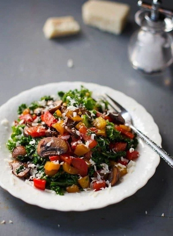 Warm Balsamic Kale Salad