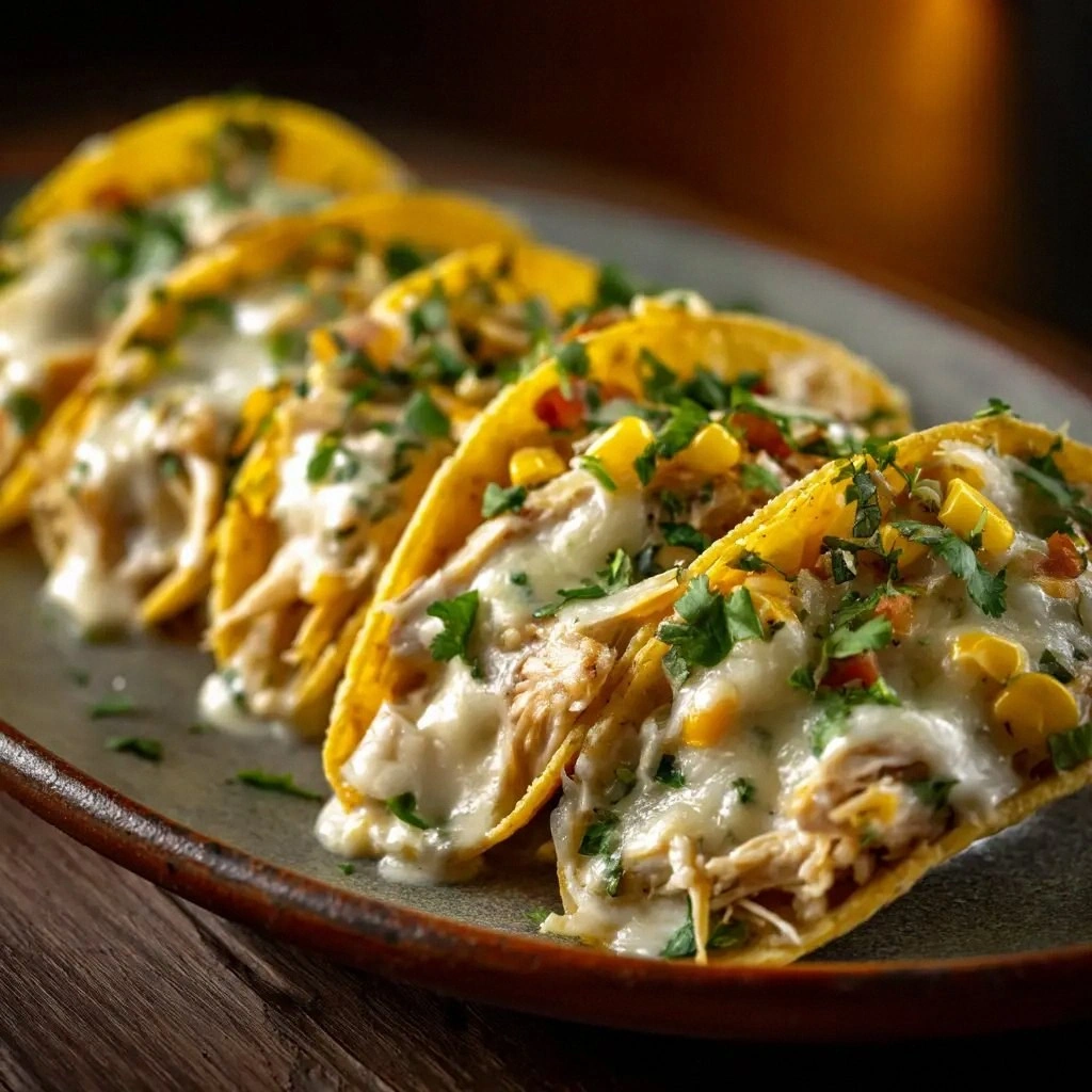 White Chicken Chili Tacos (The