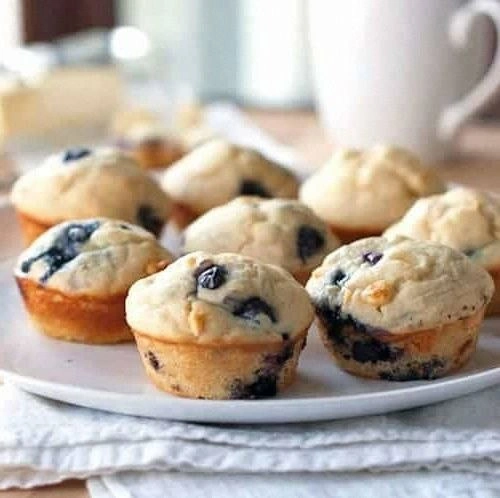 White Chocolate Blueberry Muff