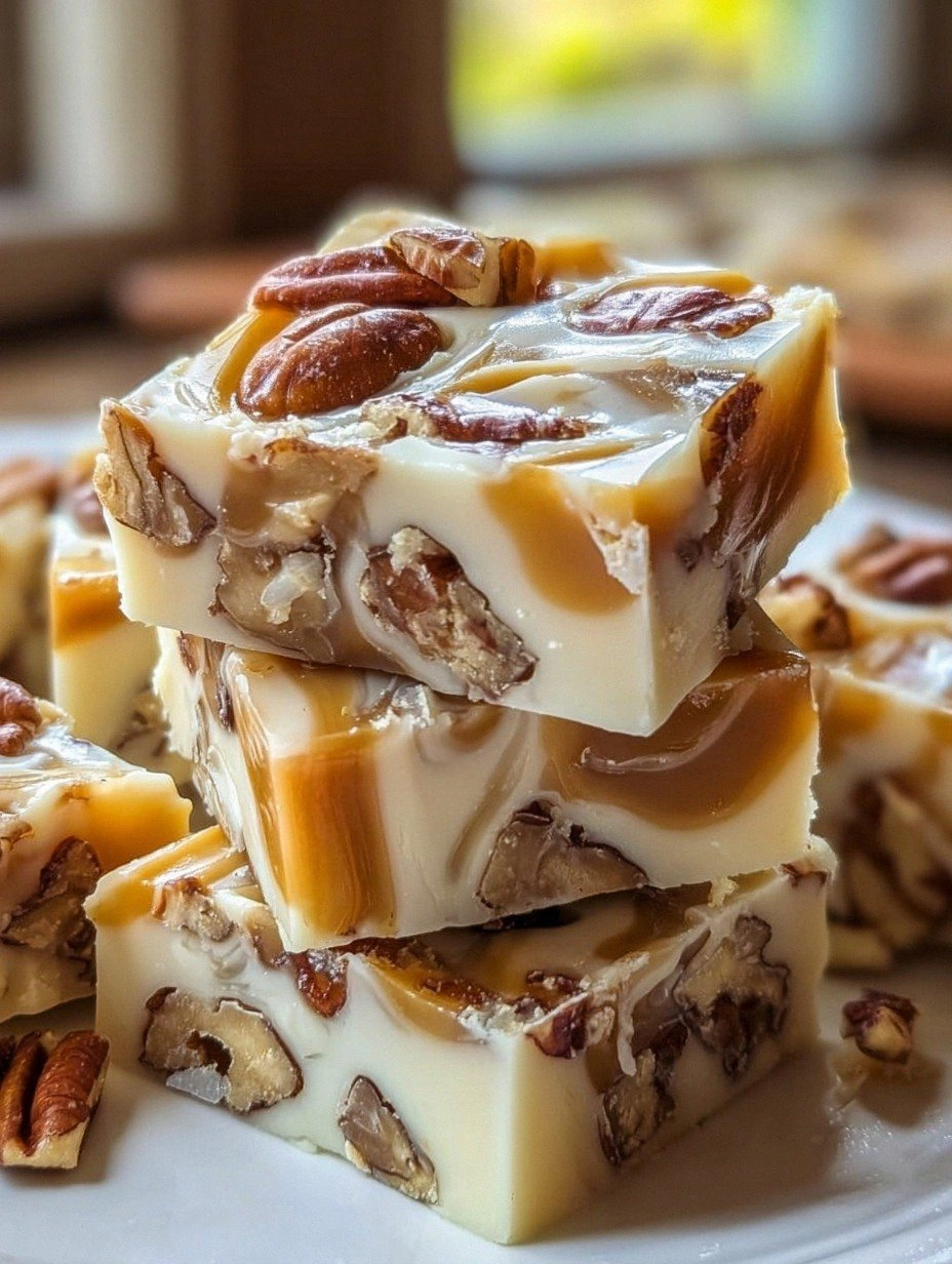 White Chocolate Caramel Pecan Fudge 🍫🌰 – The Ultimate Decadent Treat