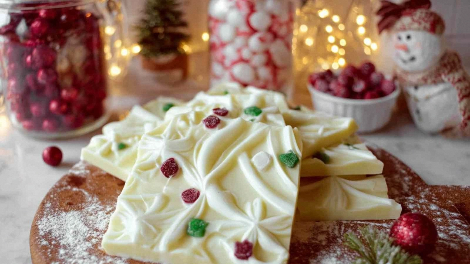 White Chocolate Christmas Bark