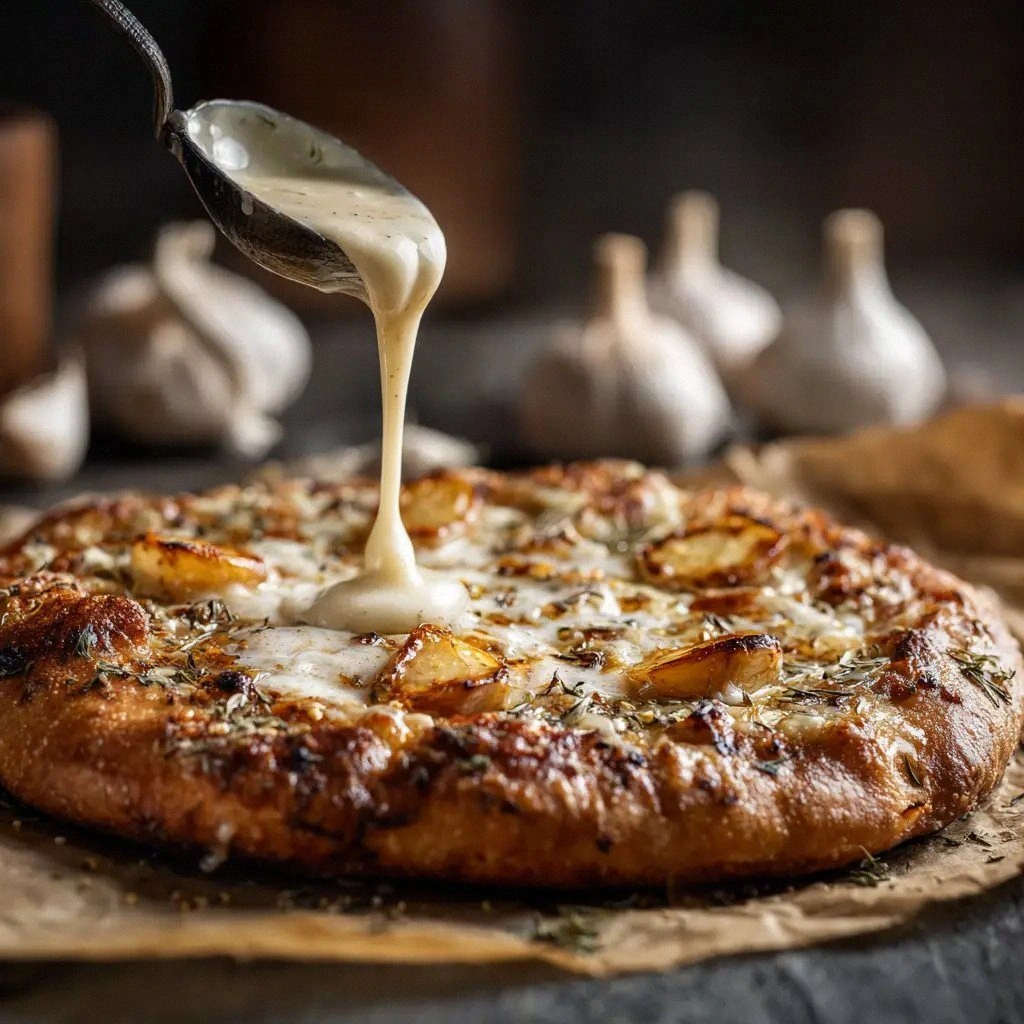 White Garlic Pizza Sauce: The 