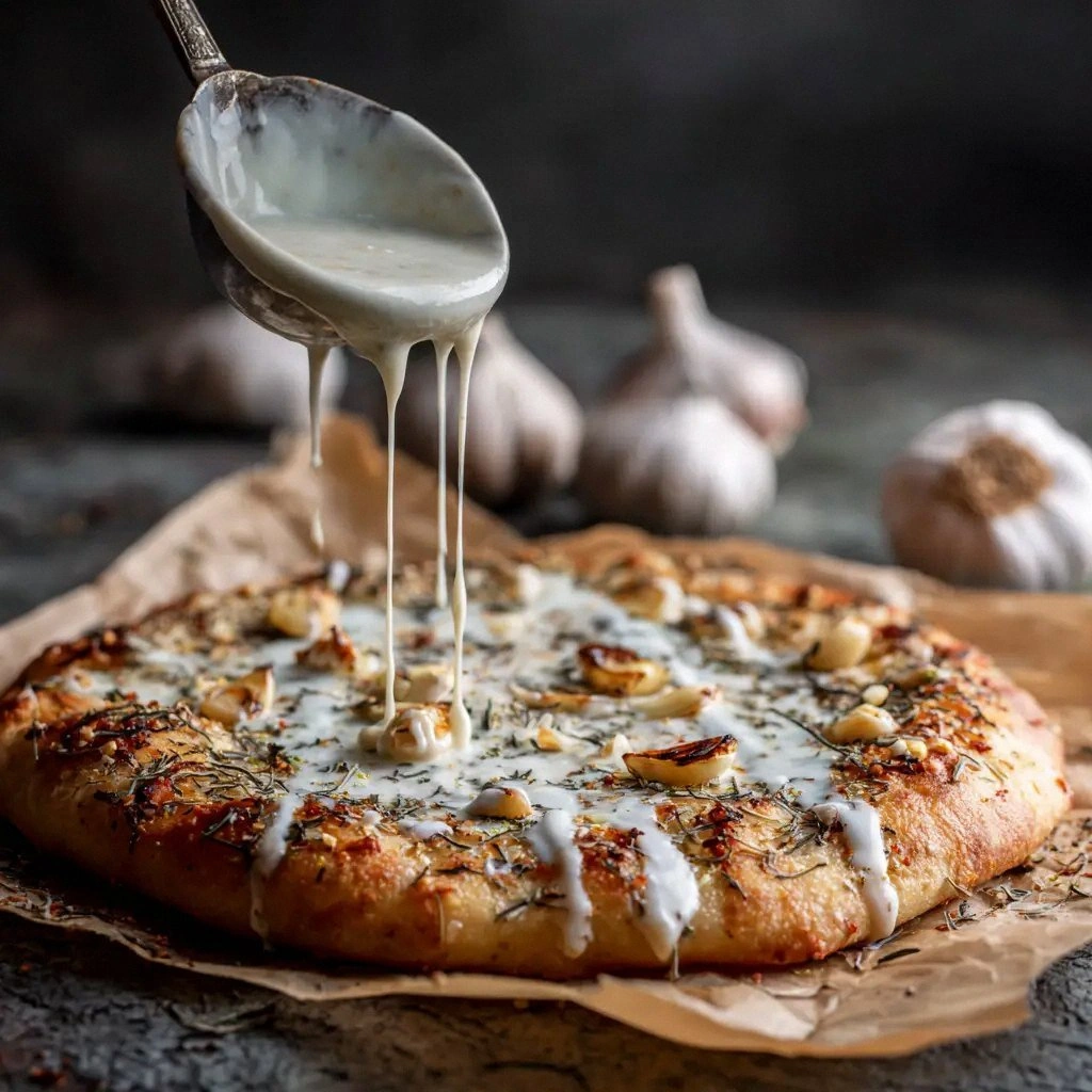 White Garlic Pizza Sauce: The 