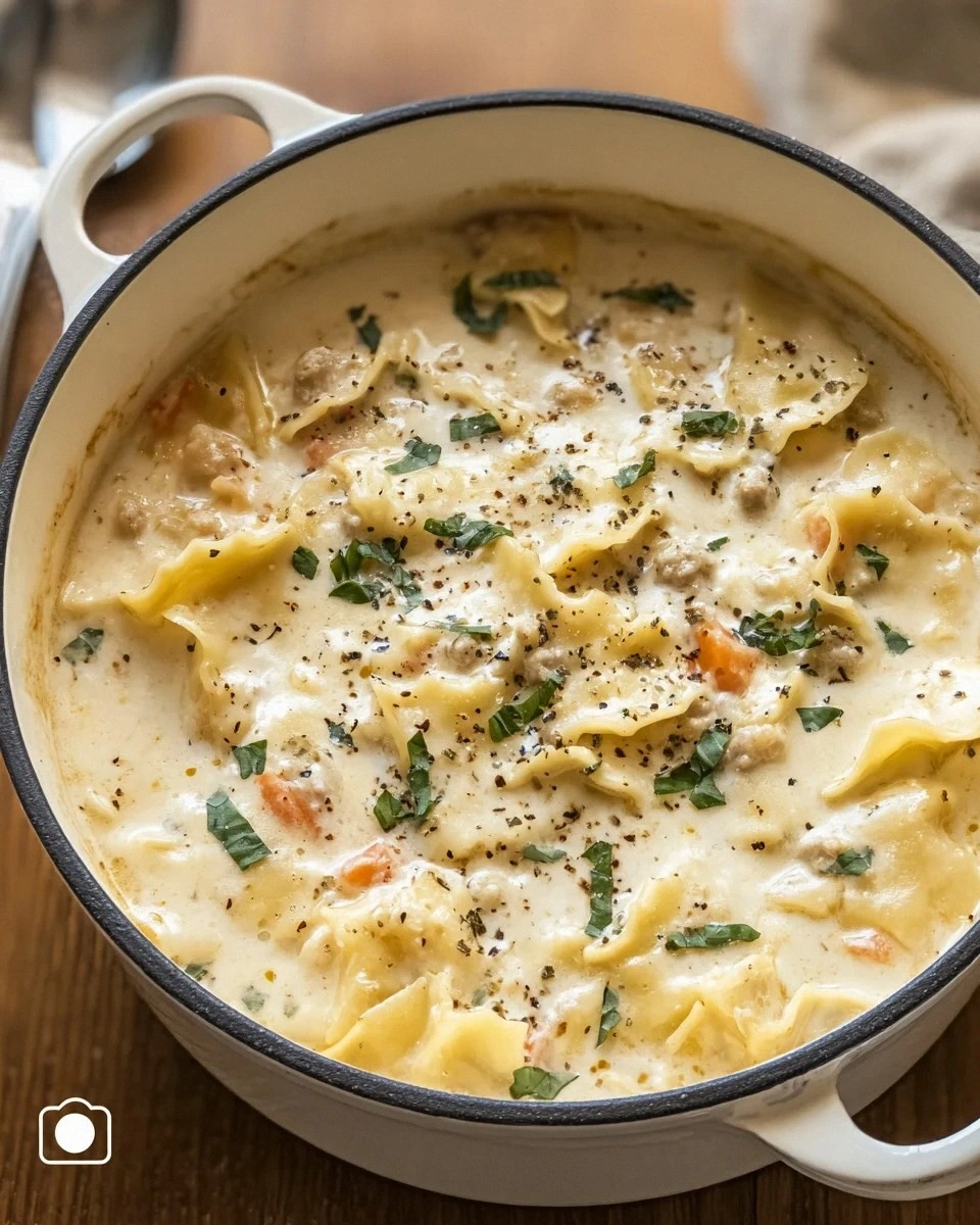 White Lasagna Soup