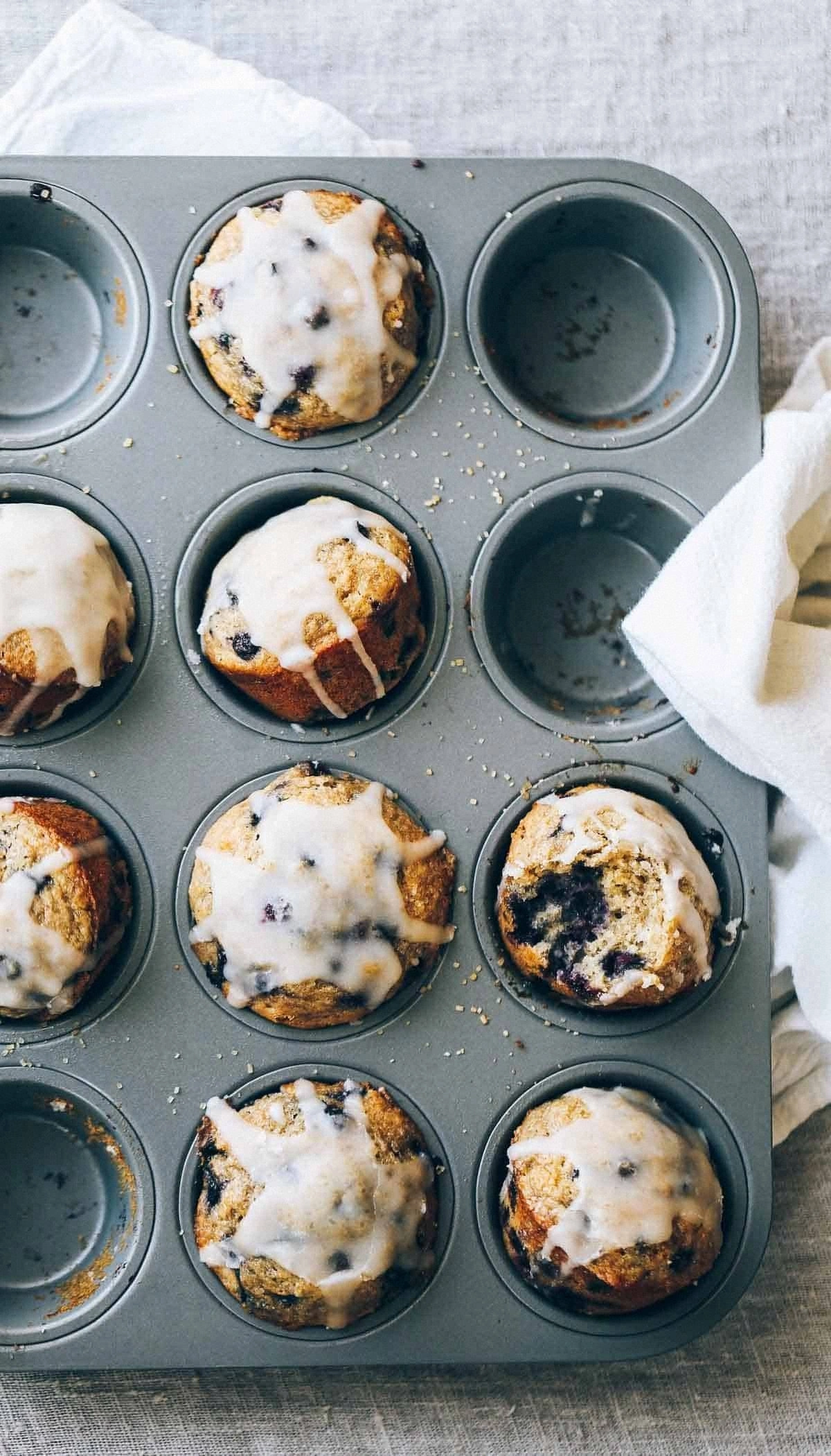 Whole Wheat Blueberry Muffins