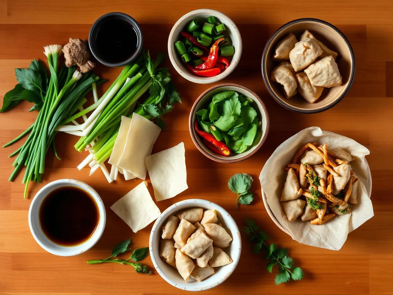 Ingredients for Wonton Wrappers