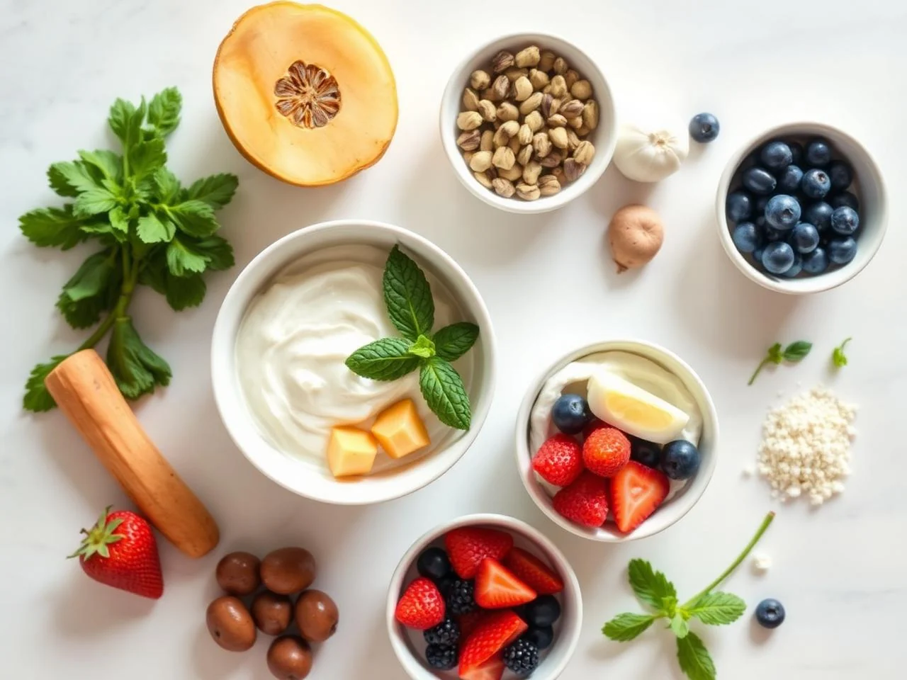 Ingredients for Yogurt Parfait