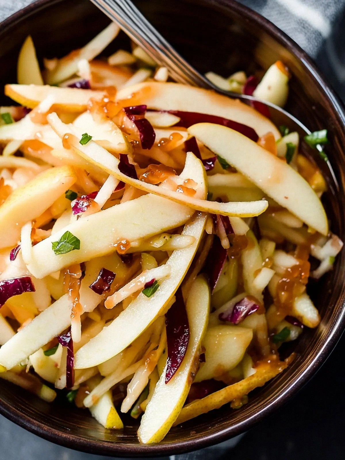 Zesty Apple Pear Slaw with Car