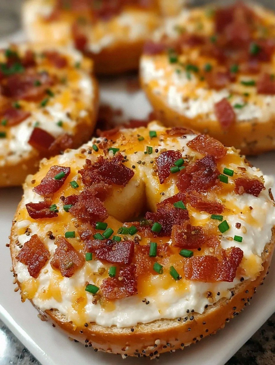 Zesty Bacon Cream Cheese Bagels are a Must-Try!