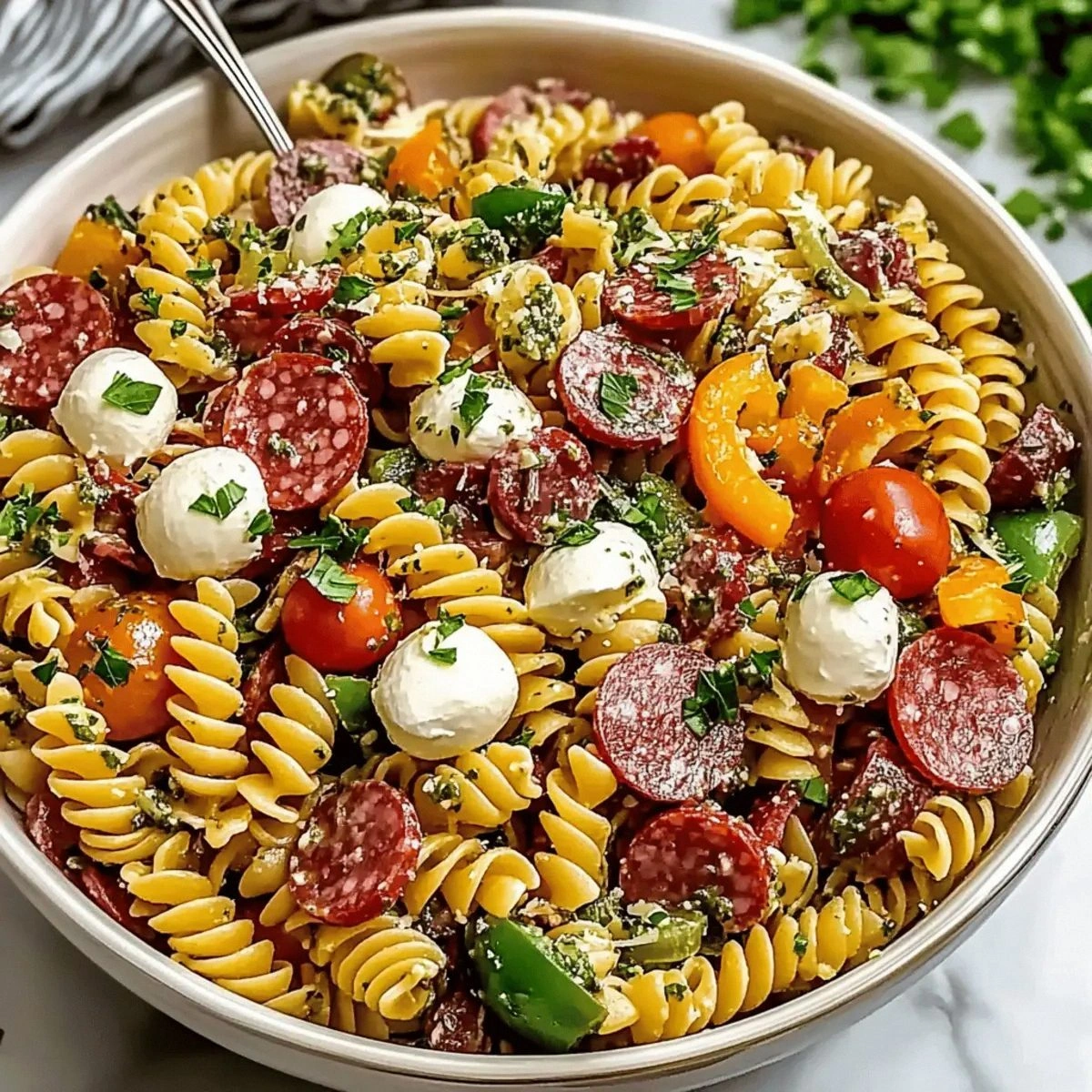 Zesty Italian Pasta Salad That’s Perfect for Any Gathering