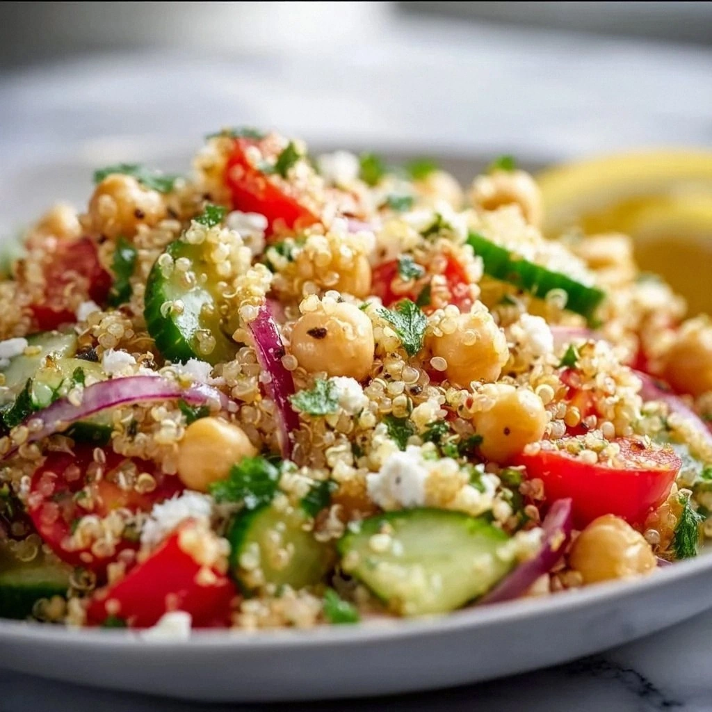 Zesty Lemon Quinoa and Chickpe