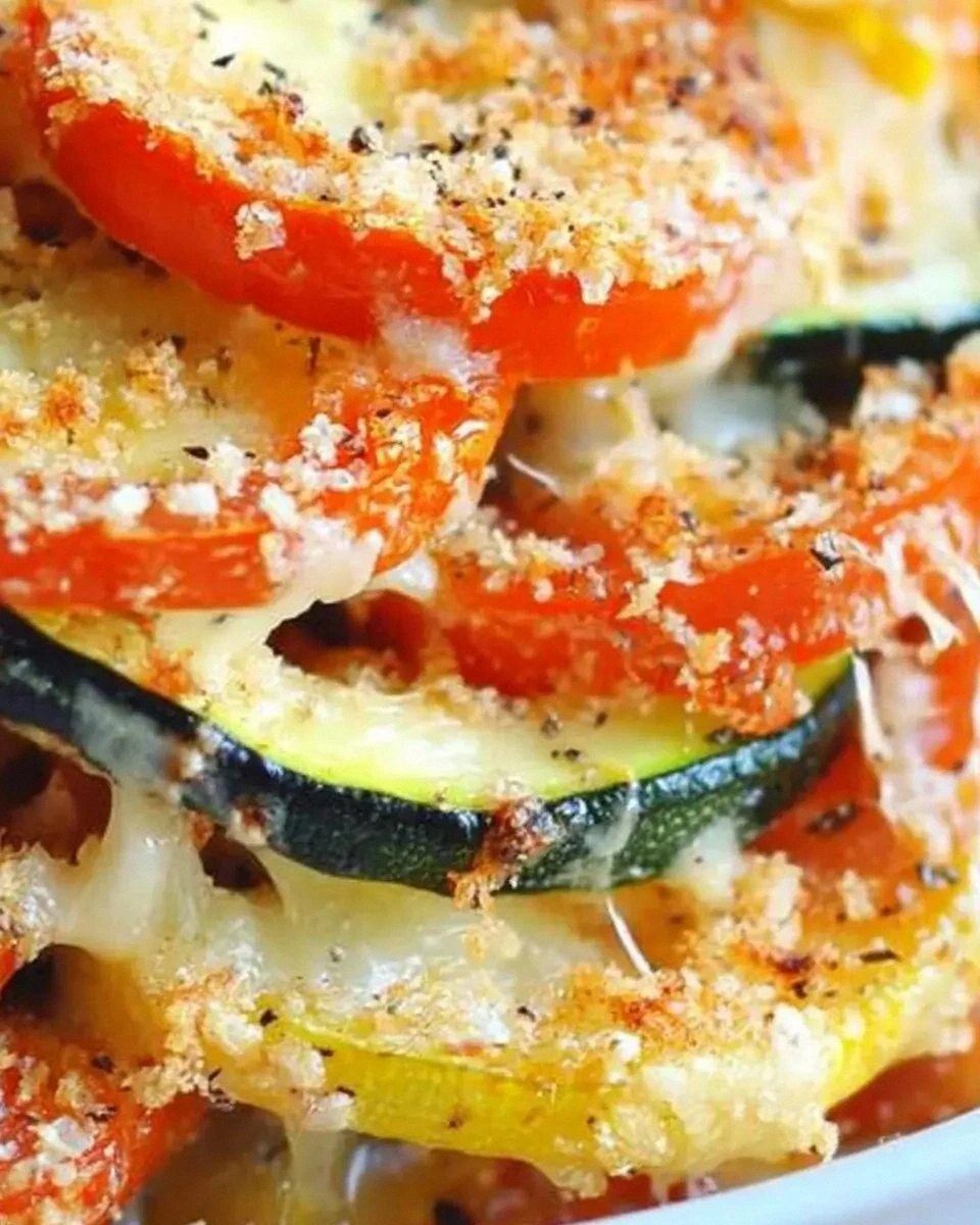 Zucchini and Tomato Casserole is a must-try dish!