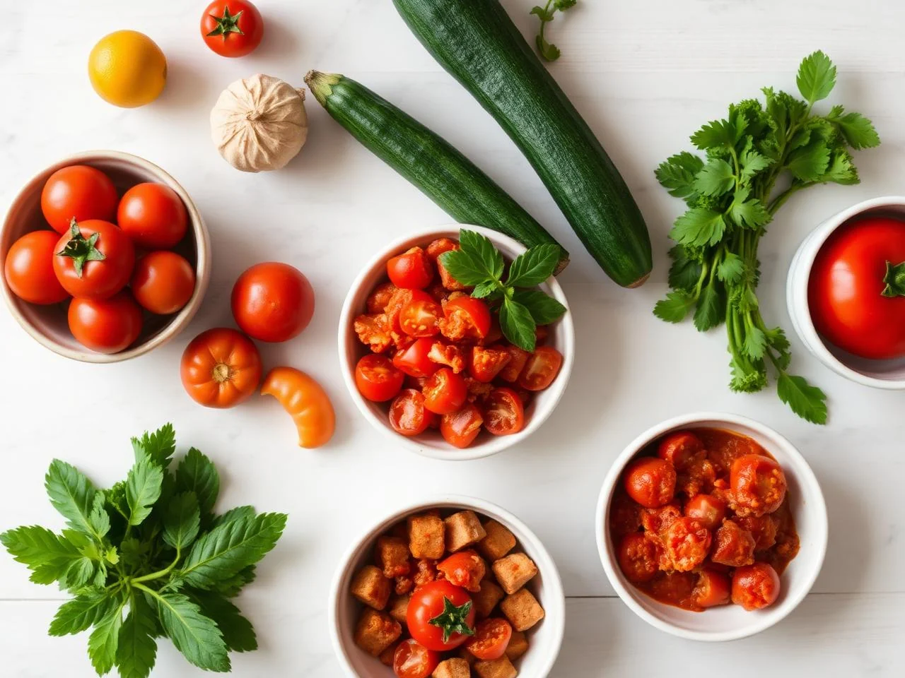 Ingredients for Zucchini And Tomato Casserole