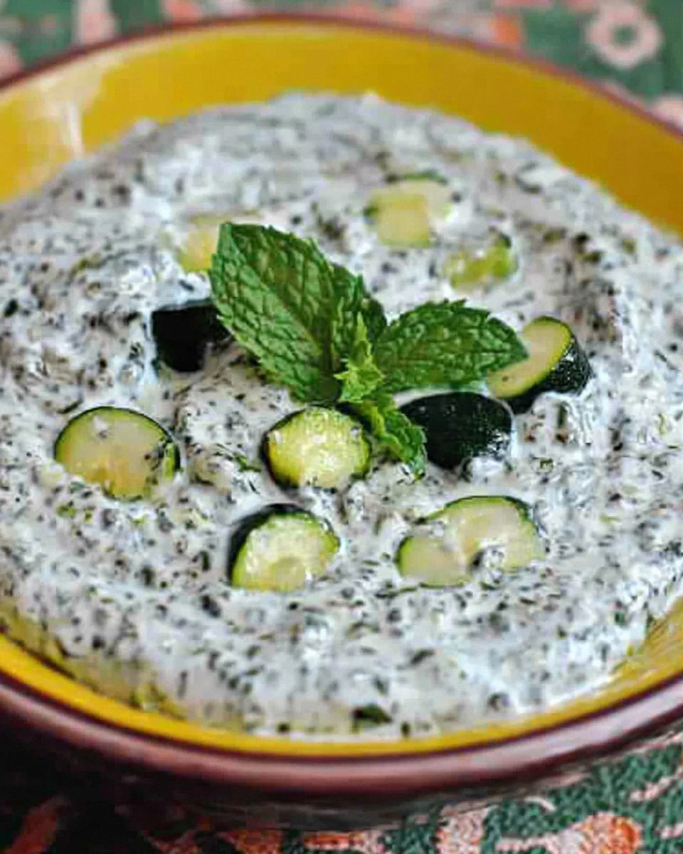 Zucchini, Mint, and Yogurt Spread: A Refreshing and Healthy Delight